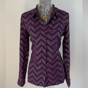 Nüco Long Sleeve Button Down Formal Blouse NWT